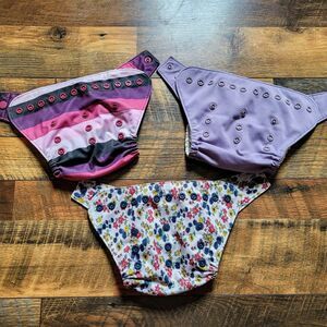 Grovia Hybrid Lot of 3 Shells AI2 Cloth Diaper Covers Sloomb